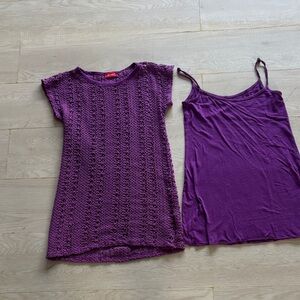 Ella Moss Purple Kids Casual Dress Set